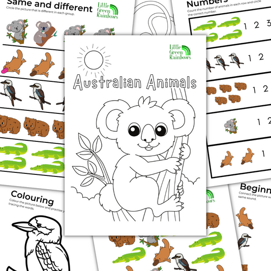 Australian Animals digital learning activities