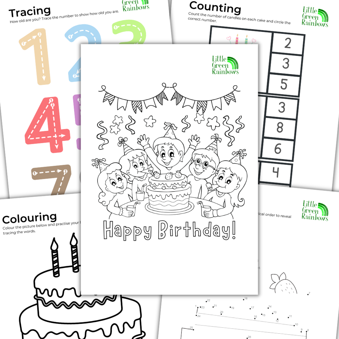 Birthday Box digital learning activities