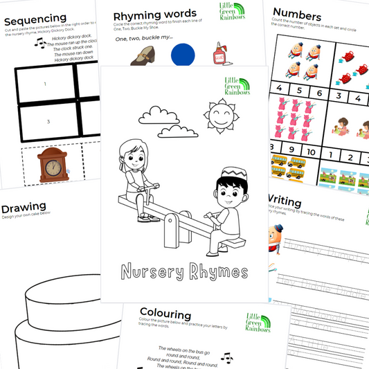 Nursery Rhymes digital learning activities