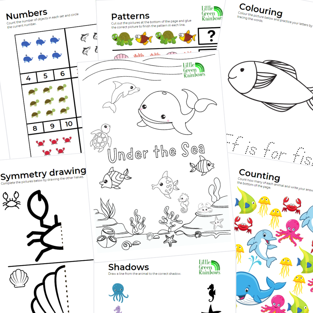 Under The Sea digital learning activities