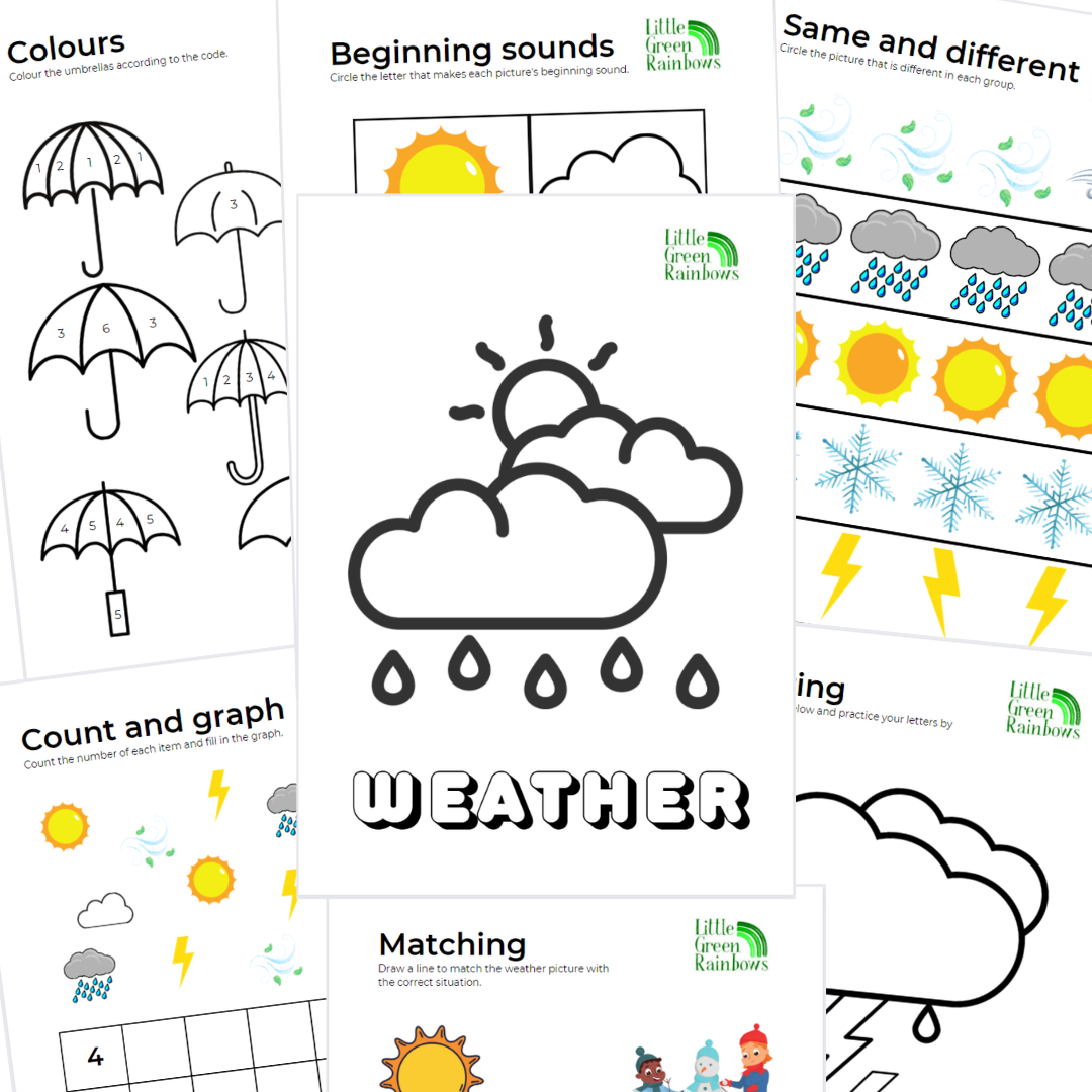 Weather digital learning activities